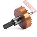 Коронка по металлу HSS TiN 50 мм цилиндрический хвостовик 9 мм MESSER 21-02-050