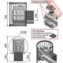 Печь каменка для бани и сауны ВЕЗУВИЙ Легенда Стандарт 22 270