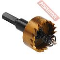 Коронка по металлу HSS TiN 30 мм цилиндрический хвостовик 8 мм ELITECH 1820.140800