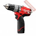 Аккумуляторная ударная дрель-шуруповерт MILWAUKEE M12 CPD-202C FUEL