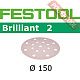 Шлифовальный круг FESTOOL Brilliant 2 STF D150/16 P80 BR2/10
