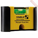 Уровень строительный карманный для электрика 7 см в чехле STABILA Pocket Electric