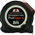 Рулетка измерительная 8 м 25 мм с метрической шкалой двухсторонняя ADA RubTape 8 м