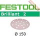 Шлифовальный круг FESTOOL Brilliant 2 STF D150/16 P320 BR2/100