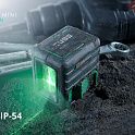 Лазерный уровень построитель плоскостей ADA Cube Mini Green Professional Edition в комплекте штатив