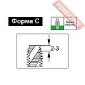 Метчик машинный для глухих отверстий по металлу HSS-Co M6х1 DIN376 D.BOR Spiral TCT-462-060-100